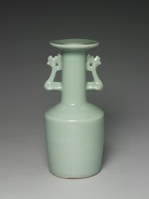 图片[2]-Vase with phoenix-shaped handles in celadon glaze, Longquan ware, Southern Song dynasty, 13th century-China Archive